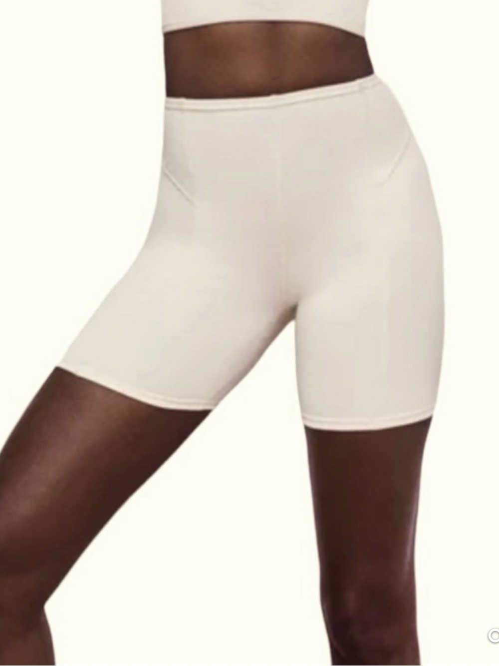 For Love & Lemons Victoria's Secret Dani Biker Shorts Creme NWT Small
